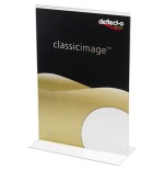 2114-Deflecto 47901 portacartel y stand de informacion Portacarteles A5 Poliestireno (PS) Transparente