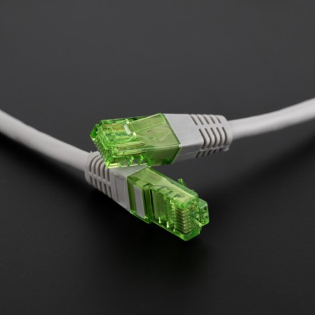 21144-Nanocable Cable de Red Latiguillo RJ45 CAT.6 UTP AWG26 CCA, Gris, 25 cm