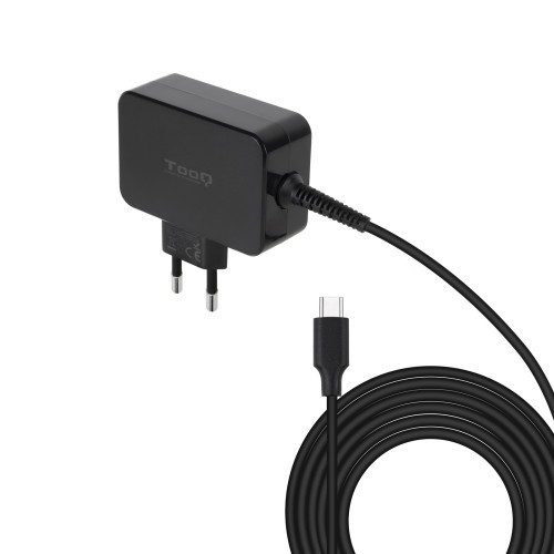 21157-TooQ Cargador de portatil GAN USB-C PD 45W, Negro