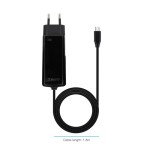 21160-TooQ Cargador de portatil GAN USB-C PD 45W, Negro