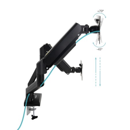 21168-TooQ DB1434TNR-B soporte para monitor 86,4 cm (34") Escritorio Negro