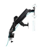 21168-TooQ DB1434TNR-B soporte para monitor 86,4 cm (34") Escritorio Negro