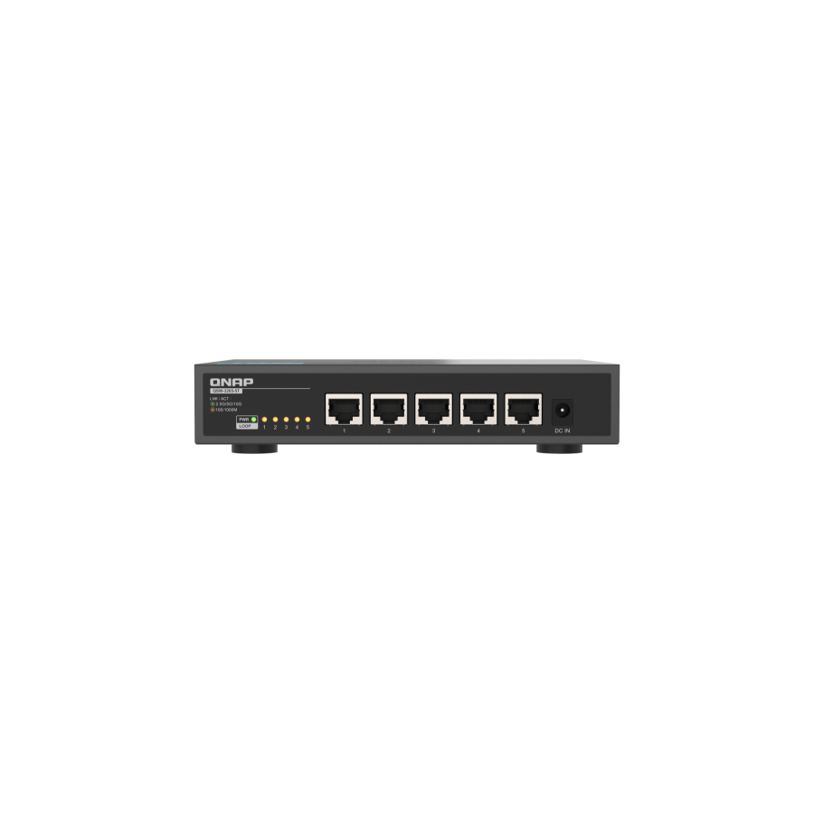 21183-QNAP QSW-3205-5T switch No administrado 10G Ethernet (100/1000/10000) Escritorio Negro