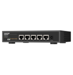 21184-QNAP QSW-3205-5T switch No administrado 10G Ethernet (100/1000/10000) Escritorio Negro