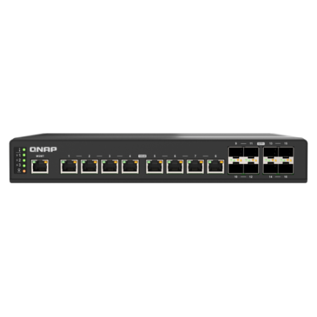 21185-QNAP QSW-IM3216-8S8T switch Gestionado 10G Ethernet (100/1000/10000) Negro