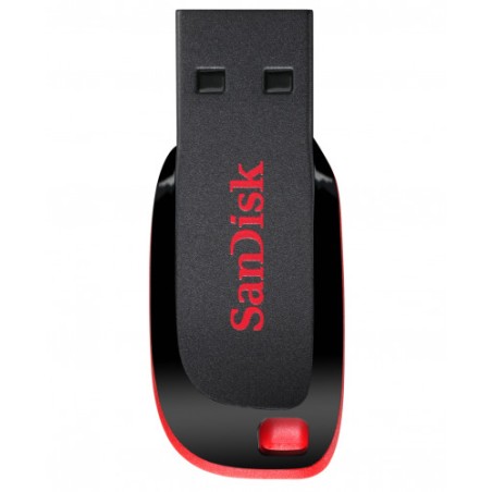 21208-Sandisk Cruzer Blade unidad flash USB 64 GB USB tipo A 2.0 Negro, Rojo