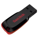 21209-Sandisk Cruzer Blade unidad flash USB 64 GB USB tipo A 2.0 Negro, Rojo