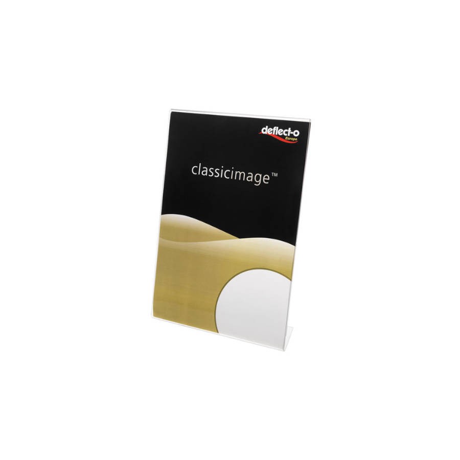 2122-EXPOSITOR DE SOBREMESA EN FORMA L POLIESTIRENO A5 VERTICAL DEFLECTO 47501