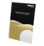 2122-EXPOSITOR DE SOBREMESA EN FORMA L POLIESTIRENO A5 VERTICAL DEFLECTO 47501