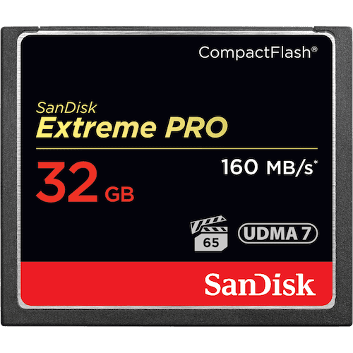 21226-Sandisk 32GB Extreme Pro CF 160MB/s memoria flash CompactFlash