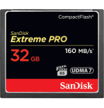 21226-Sandisk 32GB Extreme Pro CF 160MB/s memoria flash CompactFlash
