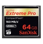21227-Sandisk 64GB Extreme Pro CF 160MB/s memoria flash CompactFlash
