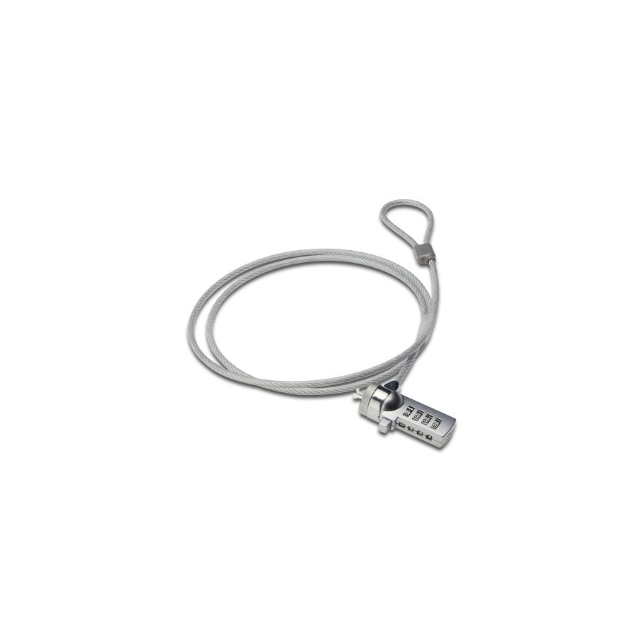 21273-Ewent EW1241 cable antirrobo Plata 1,5 m