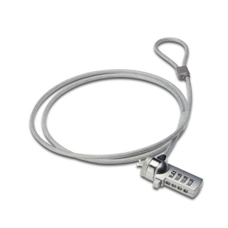 21273-Ewent EW1241 cable antirrobo Plata 1,5 m