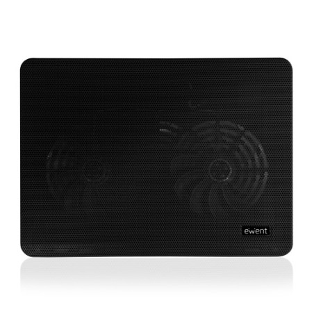 21278-Ewent EW1256 almohadilla fria 43,2 cm (17") 1000 RPM Negro