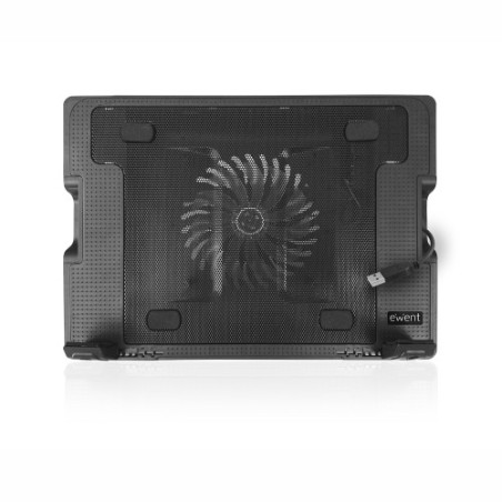 21280-Ewent EW1258 almohadilla fria 43,2 cm (17") 1000 RPM Negro