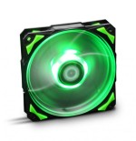 21332-NOX H-Fan LED Carcasa del ordenador Ventilador 12 cm Negro, Verde, Blanco