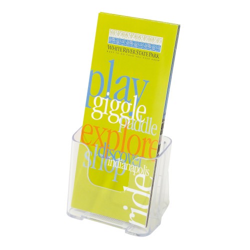 2140-EXPOSITOR SOBREMESA INDIVIDUAL VERTICAL MURAL TRANSPARENTE 1/3 A4 DEFLECTO 77501