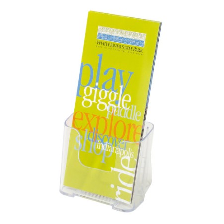 2140-EXPOSITOR SOBREMESA INDIVIDUAL VERTICAL MURAL TRANSPARENTE 1/3 A4 DEFLECTO 77501