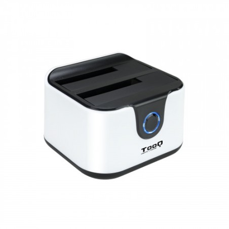 21402-TooQ DOCK STATION SATA 2.5/3.5 A USB 3.0 CLONE OTB NEGRO-BLANCO