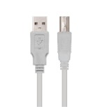 21480-Nanocable CABLE USB 2.0 IMPRESORA, TIPO A/M-B/M, BEIGE, 1.8 M