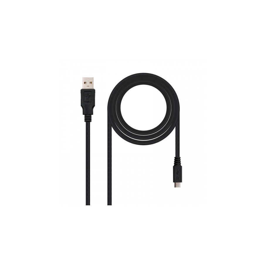 21487-Nanocable CABLE USB 2.0, TIPO A/M-MICRO USB B/M, 1.8 M