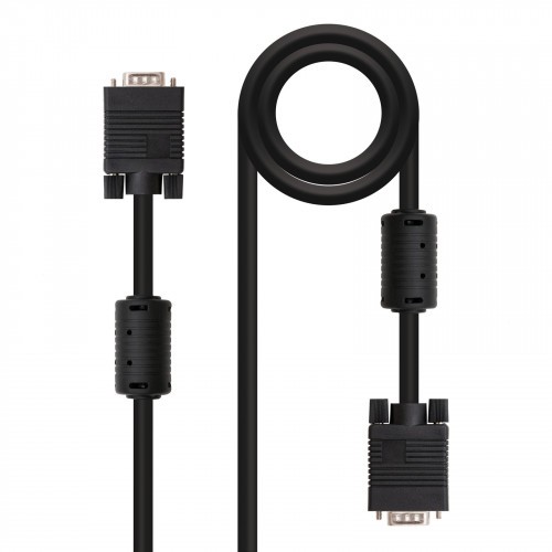 21512-Nanocable CABLE SVGA CON FERRITA HDB15/M-HDB15/M 1.8 M