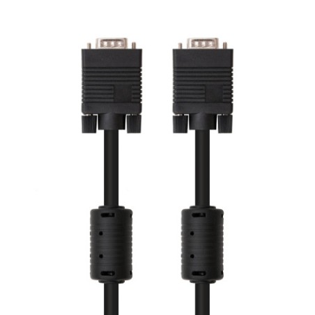 21521-Nanocable CABLE SVGA CON FERRITA HDB15/M-HDB15/M 10 M