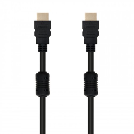 21525-Nanocable CABLE HDMI V1.4 (ALTA VELOCIDAD / HEC) CON FERRITA, A/M-A/M, 10 M