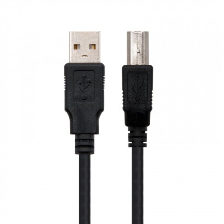 21527-Nanocable 10.01.0102-BK cable USB 1 m 2.0 USB A USB B Negro