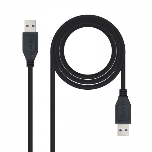 21534-Nanocable 10.01.1002-BK cable USB 2 m USB 3.2 Gen 1 (3.1 Gen 1) USB A Negro