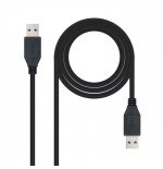 21534-Nanocable 10.01.1002-BK cable USB 2 m USB 3.2 Gen 1 (3.1 Gen 1) USB A Negro