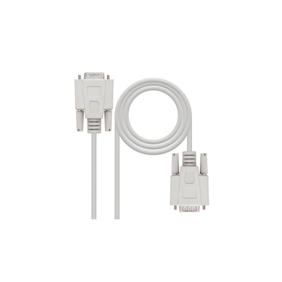 21540-Nanocable 10.14.0203 cable de serie Beige 3 m DB9