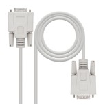 21540-Nanocable 10.14.0203 cable de serie Beige 3 m DB9