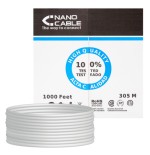 21579-NANOCABLE CABLE RED RJ45 CAT.6 UTP RIGIDO AWG24, 305 M (10.20.0504)