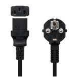 21581-Nanocable 10.22.0105 cable de transmision Negro 5 m C13 acoplador CEE7/7