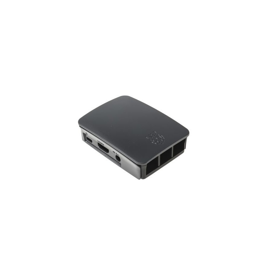 21603-RASPBERRY CAJA PARA RASPBERRY OFICIAL PI 3,  NEGRO, GRIS (9098138)