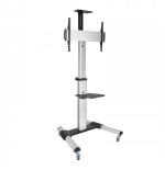 21710-TooQ FS1870M-B signage display mount 94 cm (37") Negro, Plata