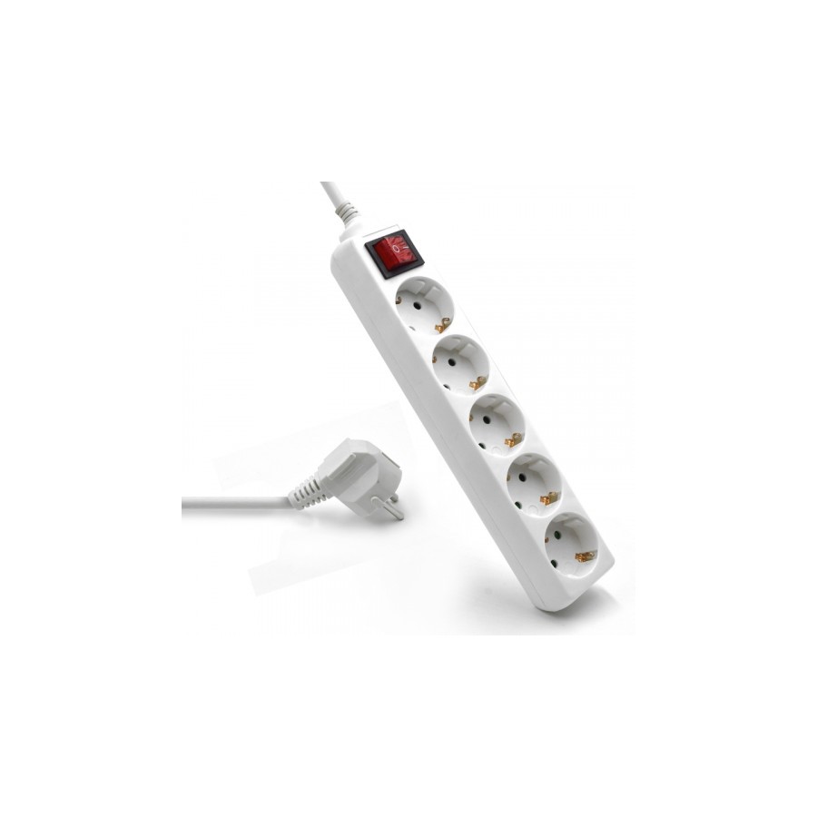 21732-Ewent EW3916 base multiple 1,5 m 5 salidas AC Interior Blanco