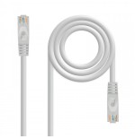 2185-Nanocable Cable de red latiguillo RJ45 LSZH Cat.6A UTP AWG24, Gris, 0.5 m