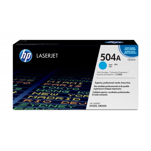 21852-HP 504A TONER HP504A CIAN (CE251A)