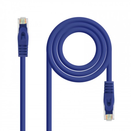 2187-Nanocable Cable de red latiguillo RJ45 LSZH Cat.6A UTP AWG24, Azul, 2.0m