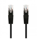 21888-Nanocable CABLE RED LATIGUILLO RJ45 CAT.5E UTP AWG24, NEGRO, 3.0 M