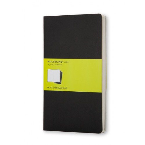 21927-SET DE 3 LIBRETAS CAHIER NEGRAS P (9X14CM) LISA MOLESKINE QP313