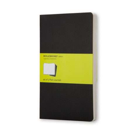 21927-SET DE 3 LIBRETAS CAHIER NEGRAS P (9X14CM) LISA MOLESKINE QP313