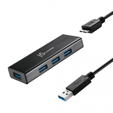 21973-J5CREATE JUH340 MINI HUB USB 3.0 4 PUERTOS