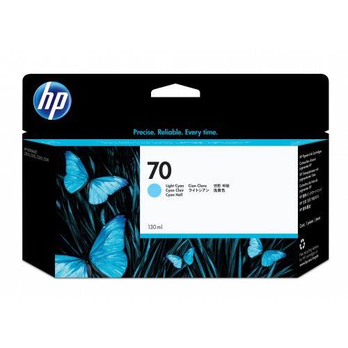 21992-HP Cartucho de tinta 70 cian claro de 130 ml