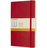 22-LIBRETA CLASICA TAPA BLANDA ROJO ESCARLATA L (13X21CM) RAYADA MOLESKINE QP616F2