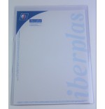 2203-CAJA 50 FUNDAS FORMATO FOLIO "U" PORTADOCUMENTOS  PVC CRISTAL 150 MICRAS IBERPLAS 84Q50