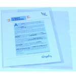2205-CAJA 30 DOSSIER FORMATO FOLIO  "L" C/UNERO PVC CRISTAL 300 MICRAS IBERPLAS 25730